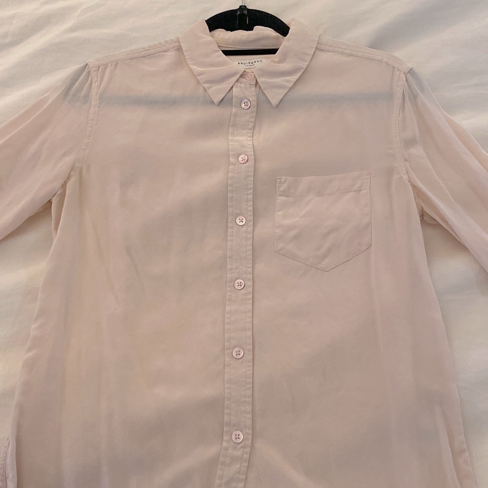 100% Silk Equipment brand shirt